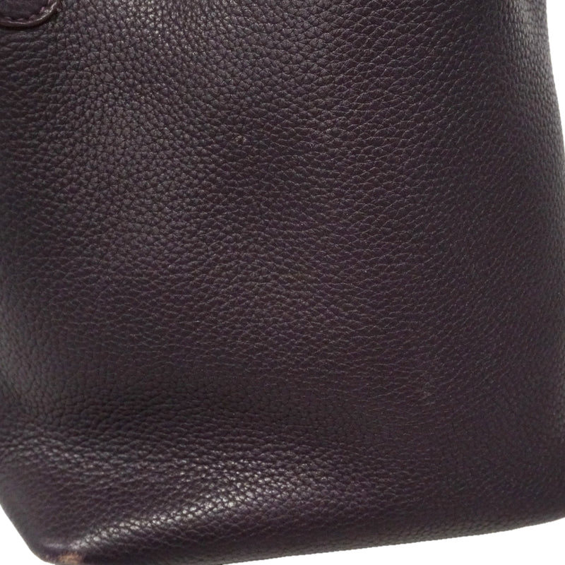【6ga0785】エルメス ハンドバッグ ピコタンロックPM トリヨンクレマンス レザン シルバー金具 □R刻印【中古】レディース