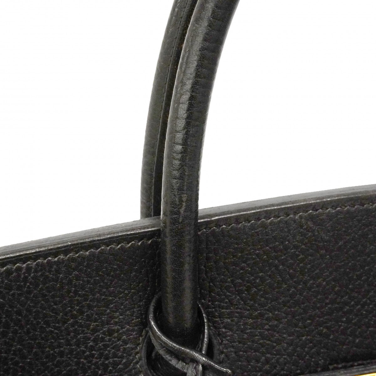 【6ga0793】エルメス ハンドバッグ バーキン40 アルデンヌ ブラック ゴールド金具 〇Y刻印【中古】メンズ