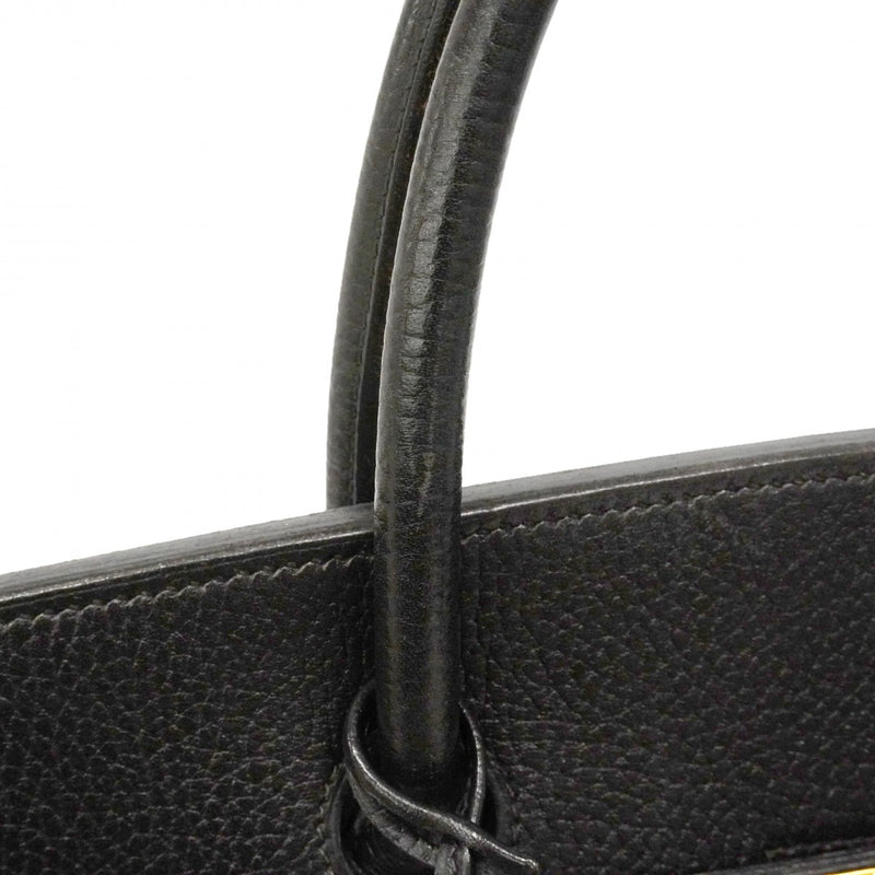【6ga0793】エルメス ハンドバッグ バーキン40 アルデンヌ ブラック ゴールド金具 〇Y刻印【中古】メンズ