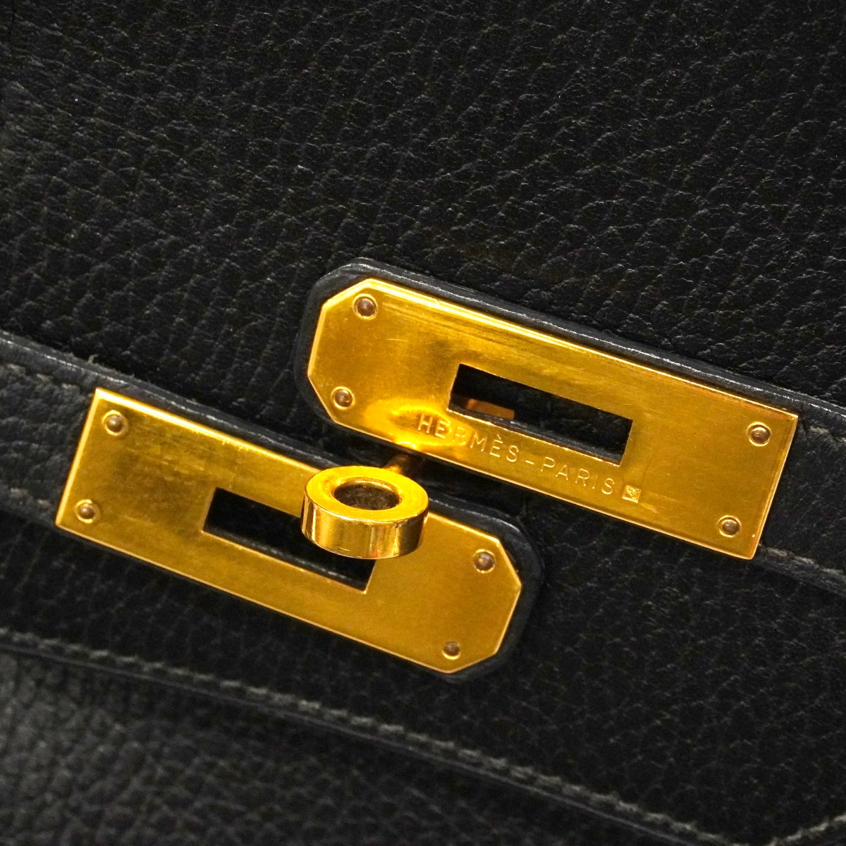 【6ga0793】エルメス ハンドバッグ バーキン40 アルデンヌ ブラック ゴールド金具 〇Y刻印【中古】メンズ
