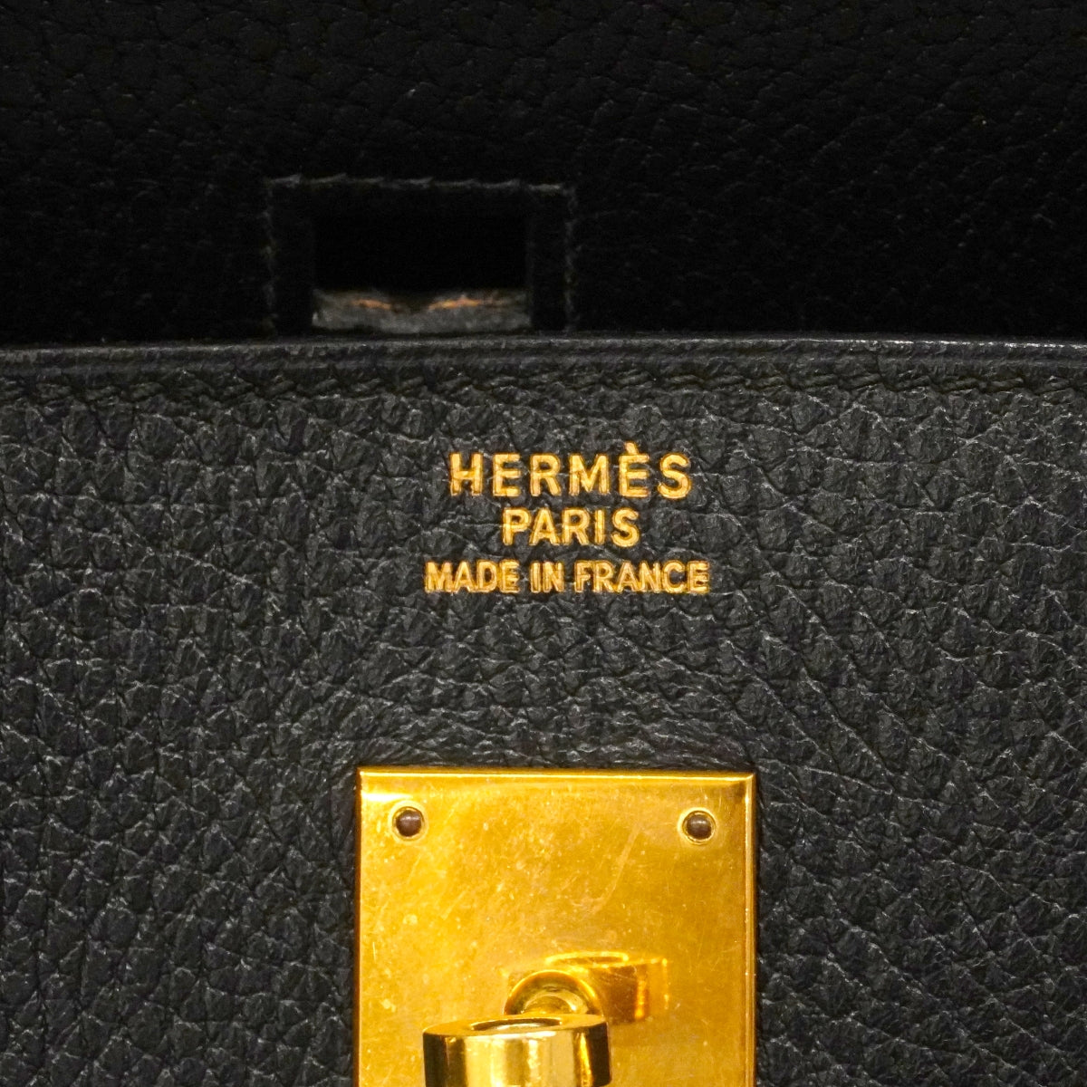 【6ga0793】エルメス ハンドバッグ バーキン40 アルデンヌ ブラック ゴールド金具 〇Y刻印【中古】メンズ