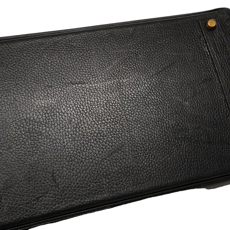【6ga0793】エルメス ハンドバッグ バーキン40 アルデンヌ ブラック ゴールド金具 〇Y刻印【中古】メンズ