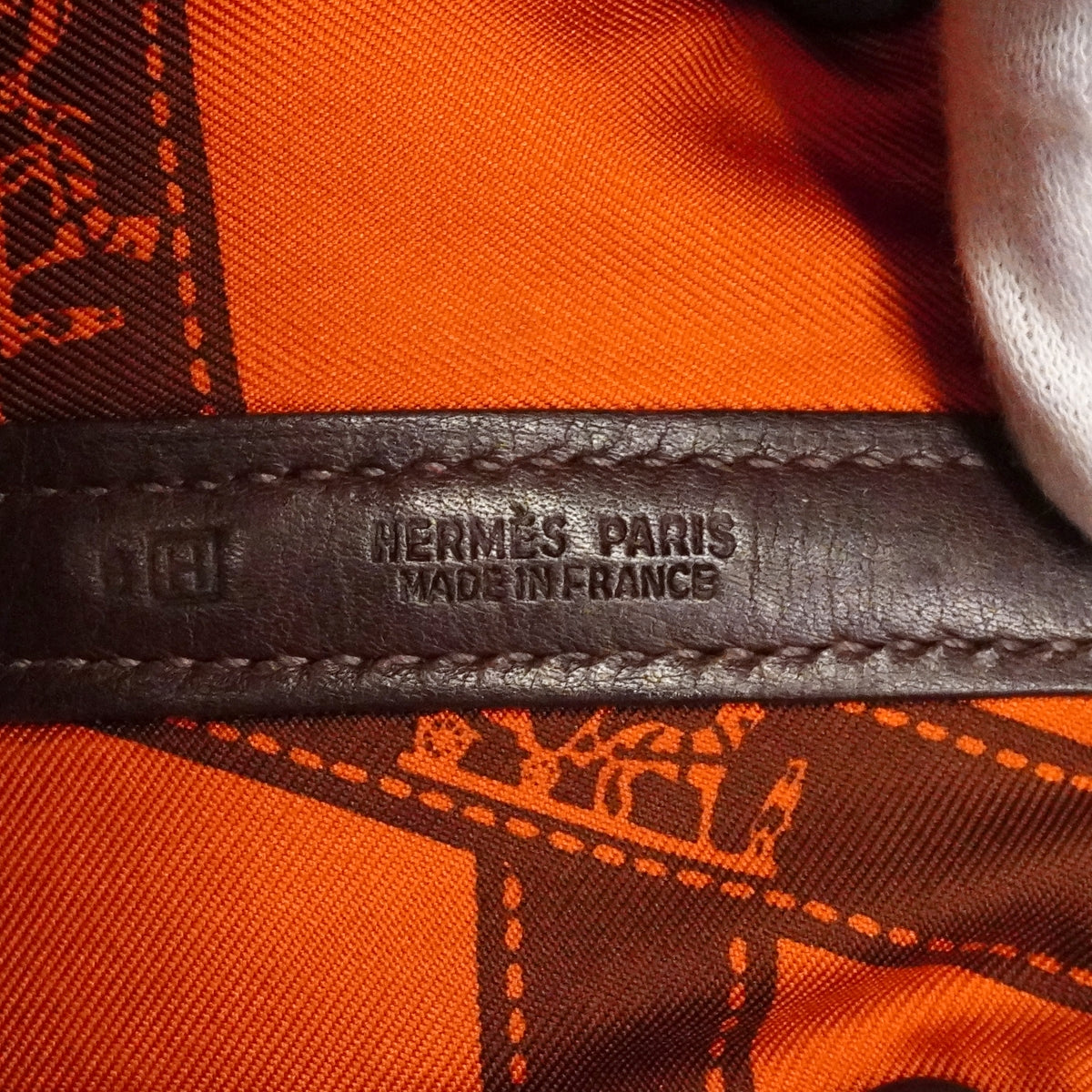 【6ga0794】エルメス トートバッグ ガーデンツイリーTPM スイフト ハバナ シルバー金具 □H刻印【中古】レディース