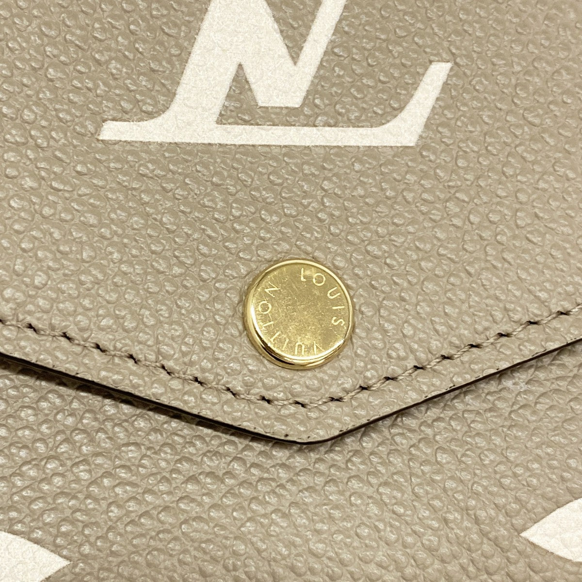【6gb0836】ルイヴィトン 長財布 モノグラム・アンプラント バイカラー ポルトフォイユサラ NM M81049 トゥルトレールクレーム【中古】レディース