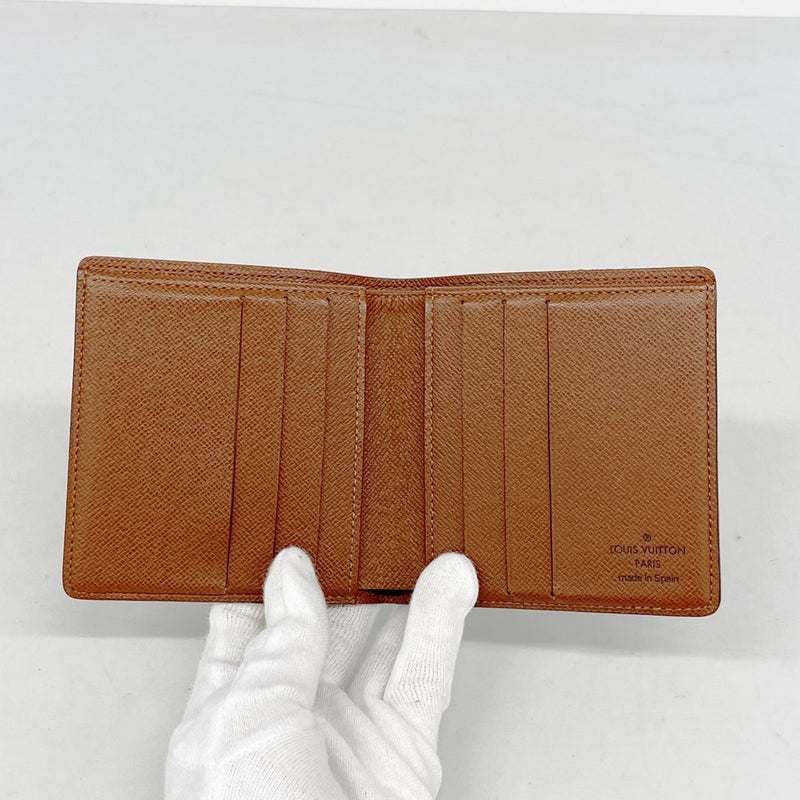 【6gb0863】ルイヴィトン 札入れ モノグラム ポルトビエ 6カルトクレディ M60929 ブラウン【中古】メンズ
