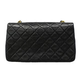 【6gb0905】シャネル ショルダーバッグ マトラッセ チェーンショルダー ラムスキン ブラック ゴールド金具【中古】レディース
