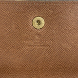 【6gb0911】ルイヴィトン 長財布 モノグラム ポシェットポルトモネクレディ M61723 ブラウン【中古】レディース
