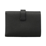 【6gb0944】エルメス 三つ折り財布 ベアンコンビネ ヴォーエプソン ソーブラック シルバー金具 U刻印【中古】メンズ レディース ユニセックス