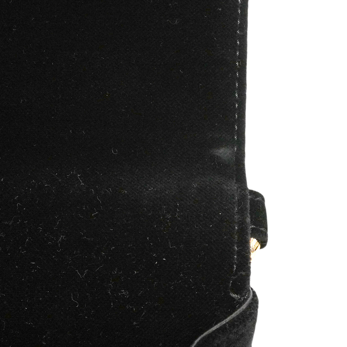 【6gb0946-k】シャネル ハンドバッグ マトラッセ ベロア ブラック シャンパンゴールド金具【中古】レディース
