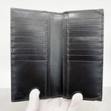 【6gb0983-k】グッチ 長財布 GGマーモント 428740 レザー ブラック シルバー金具【中古】メンズ