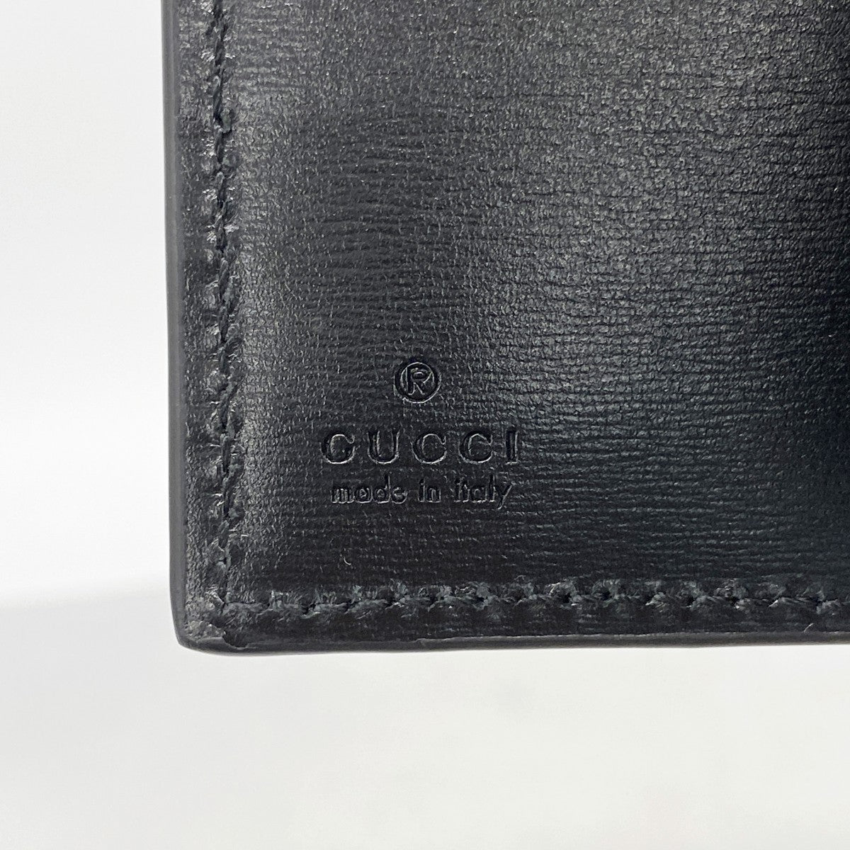 【6gb0983-k】グッチ 長財布 GGマーモント 428740 レザー ブラック シルバー金具【中古】メンズ