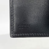 【6gb0983-k】グッチ 長財布 GGマーモント 428740 レザー ブラック シルバー金具【中古】メンズ