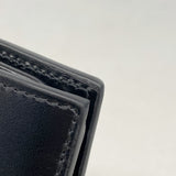 【6gb0983-k】グッチ 長財布 GGマーモント 428740 レザー ブラック シルバー金具【中古】メンズ