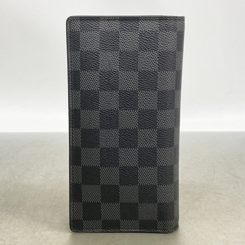 【6gb0995-k】ルイヴィトン 長財布 ダミエ・グラフィット ポルトフォイユブラザ N62665 ブラック【中古】メンズ