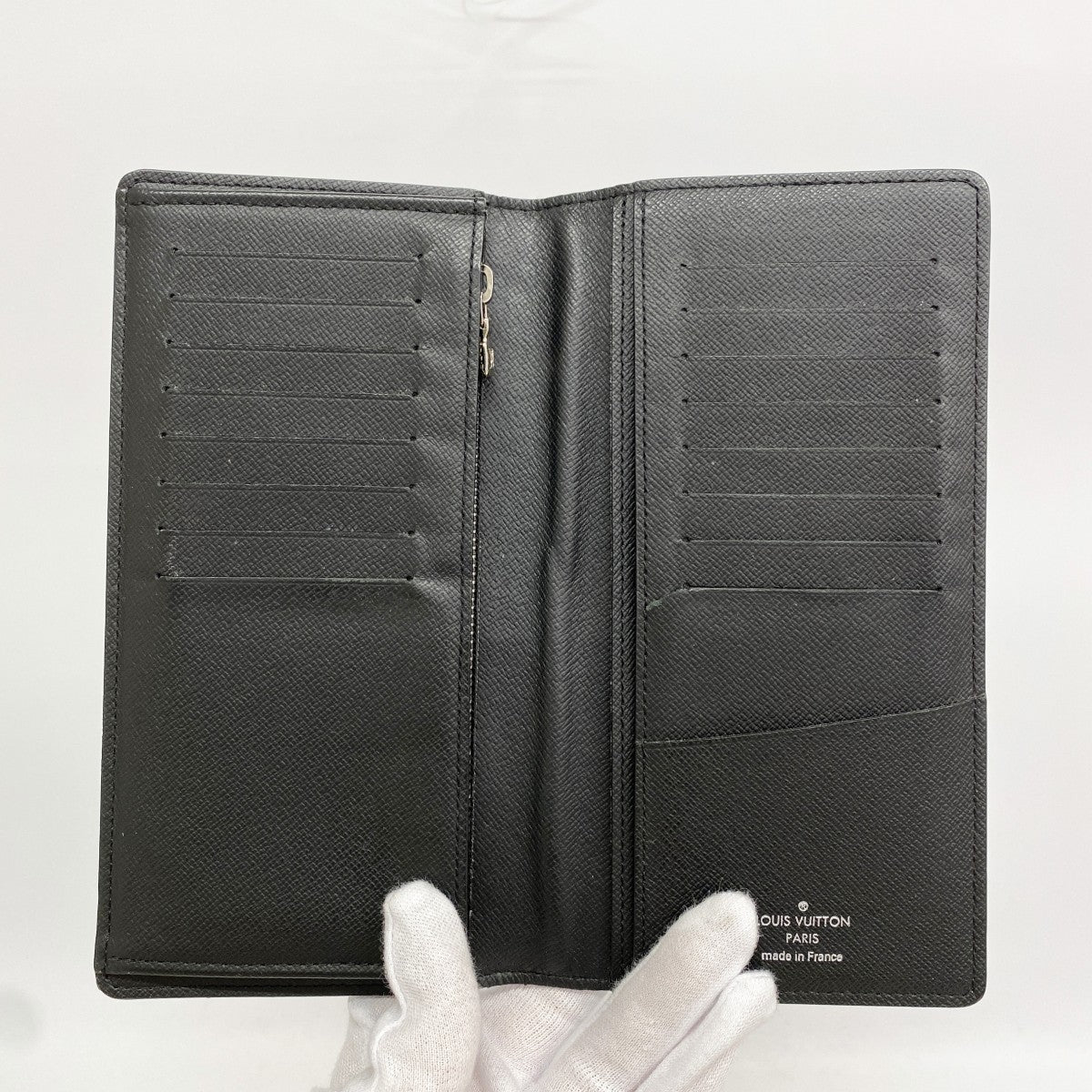 【6gb0995-k】ルイヴィトン 長財布 ダミエ・グラフィット ポルトフォイユブラザ N62665 ブラック【中古】メンズ