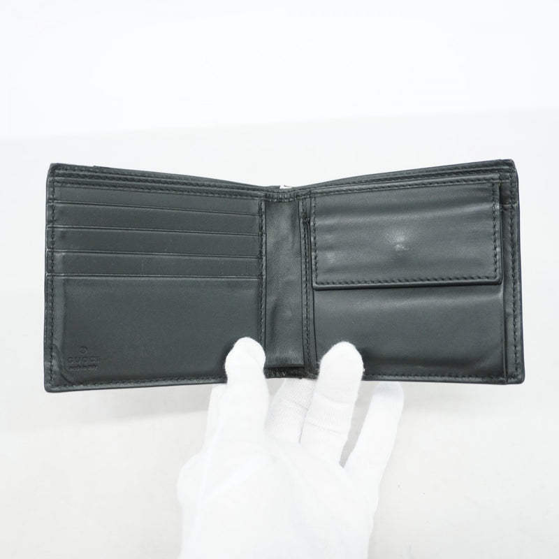 【6gb1006-k】グッチ 財布 GGスプリーム/シェリーライン 408826 PVC ブラック【中古】メンズ