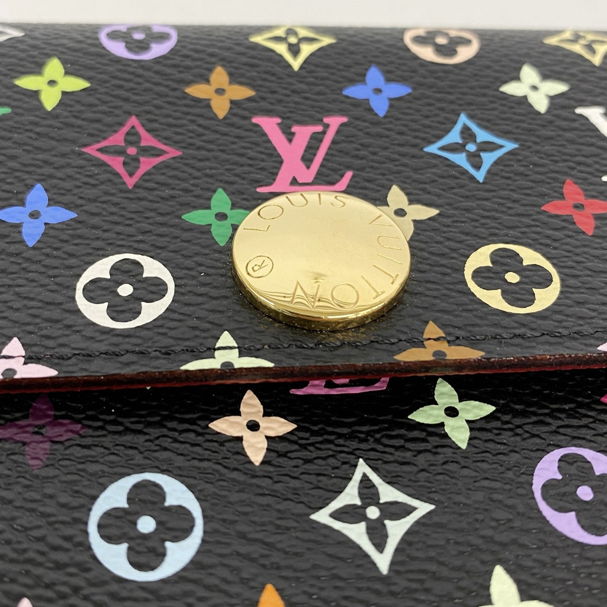 【6gb1037-k】ルイヴィトン 長財布 モノグラム・マルチカラー ポルトフォイユサラ M93747 ノワール グルナード【中古】レディース