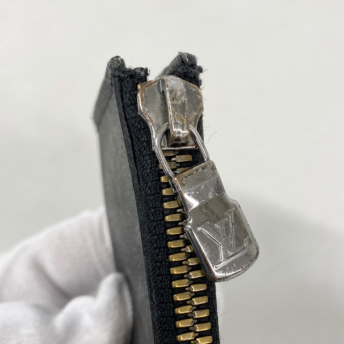 【6gb1040-k】ルイヴィトン コインケース モノグラム・エクリプス ポルトモネジュール M63536 ブラック【中古】メンズ