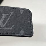 【6gb1042-k】ルイヴィトン ベルト モノグラム・エクリプス サンチュールLVイニシャル M0157 ブラック【中古】メンズ