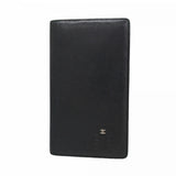【6gb1059-k】シャネル 長財布 ココジャケットモチーフ レザー ブラック シルバー金具【中古】レディース