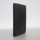 【6gb1059-k】シャネル 長財布 ココジャケットモチーフ レザー ブラック シルバー金具【中古】レディース