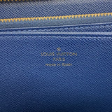 【6gb1092-k】ルイヴィトン 長財布 モノグラム・ジャガード デニム ジッピーウォレット M81226 マリーヌ【中古】レディース