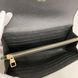【6gb1093-k】ルイヴィトン 長財布 モノグラム・アンプラント バイカラー ポルトフォイユサラ M80496 ブラック ベージュ【中古】レディース