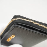 【6gb1109-k】グッチ 財布 772639 レザー ブラック ゴールド金具【中古】レディース