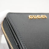 【6gb1109-k】グッチ 財布 772639 レザー ブラック ゴールド金具【中古】レディース