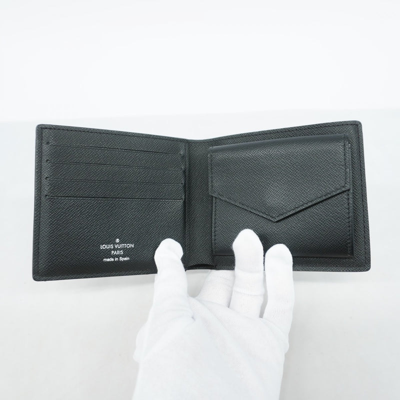 【6gb1121-k】ルイヴィトン 財布 モノグラム・エクリプス ポルトフォイユマルコNM M62545 ブラック【中古】メンズ