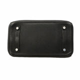 【6gb1125-g】エルメス ハンドバッグ バーキン25 トゴ ブラック シルバー金具 Z刻印【中古】レディース