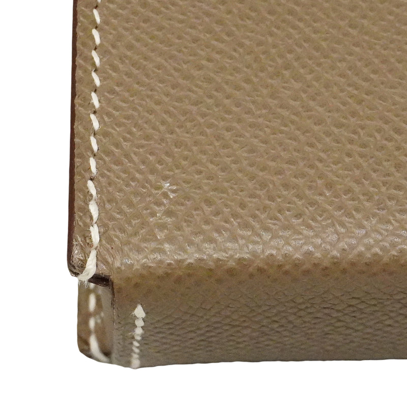 【6gb1132】エルメス ショルダーバッグ ナップトューゴー ヴォーエプソン エトゥープ シルバー金具 W刻印【中古】レディース