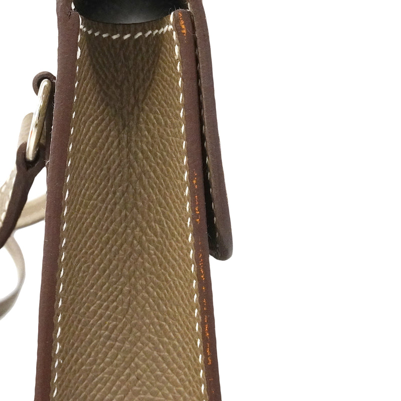 【6gb1132】エルメス ショルダーバッグ ナップトューゴー ヴォーエプソン エトゥープ シルバー金具 W刻印【中古】レディース