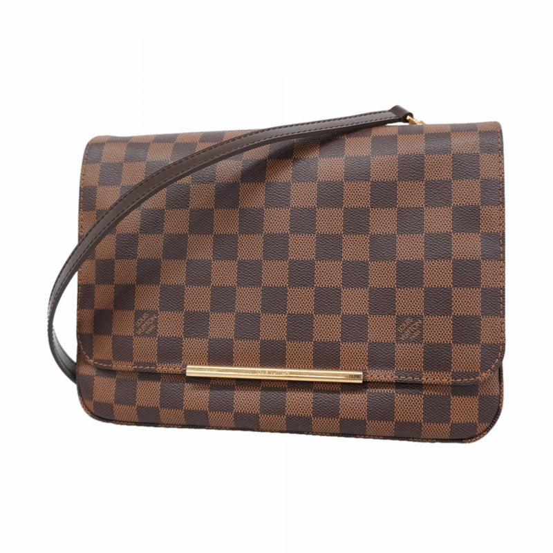 【6gb1146-k】ルイヴィトン ショルダーバッグ ダミエ ホクストンGM N41253 エベヌ【中古】レディース
