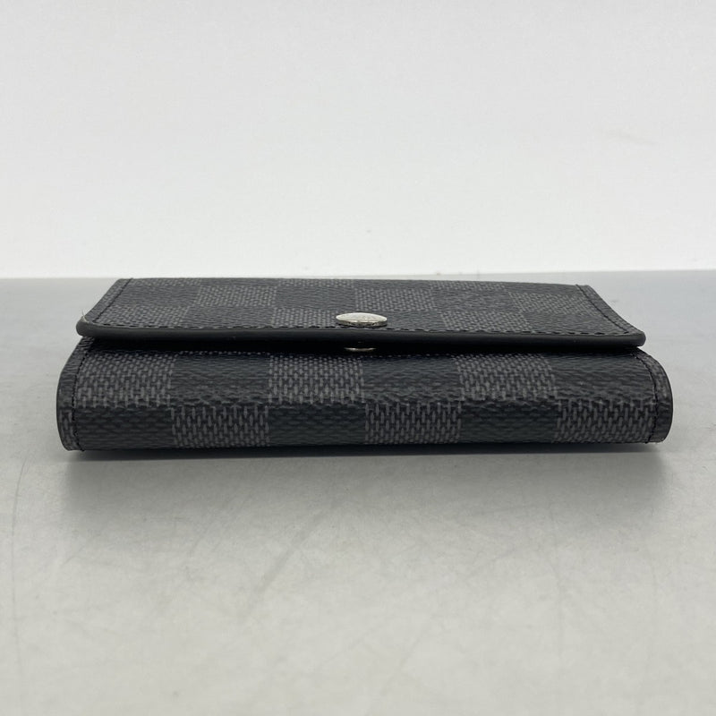 【6gb1159-k】ルイヴィトン キーケース ダミエ・グラフィット ミュルティクレ6 N62662 ブラック【中古】メンズ
