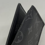 【6gb1175-k】ルイヴィトン 財布 モノグラム・エクリプス ポルトフォイユマルコNM M62545 ブラック【中古】メンズ