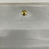 【6gb1188-k】ルイヴィトン 三つ折り財布 ヴェルニ ポルトモネビエカルトクレディ M91168 グリ【中古】レディース
