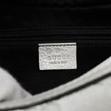 【6gb1197-k】グッチ ハンドバッグ GGキャンバス Wチェーン 263757 キャンバス グレー シルバー金具【中古】レディース