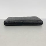 【6gb1244-k】ルイヴィトン 長財布 モノグラム・アンプラント ジッピーウォレット M60571 ノワール【中古】レディース