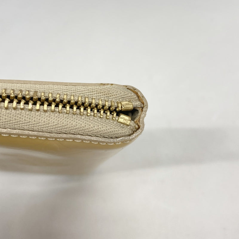 【6gb1263-k】ルイヴィトン 財布 ヴェルニ ブルーム M91015 ベージュ【中古】レディース