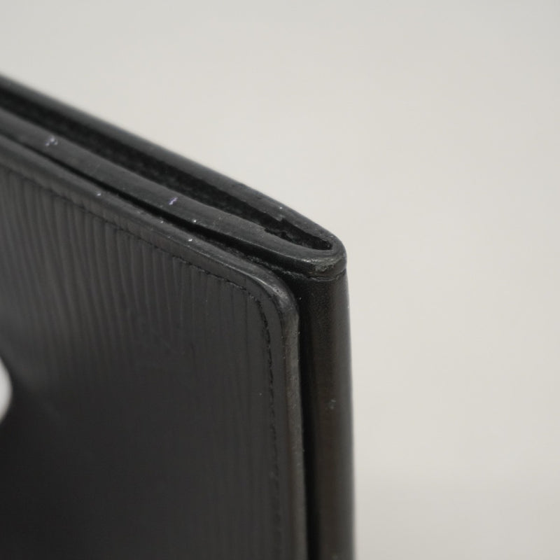 【6gb1278-k】ルイヴィトン 名刺入れ エピ アンヴェロップカルトドゥヴィジット M60652 ノワール【中古】メンズ レディース ユニセックス