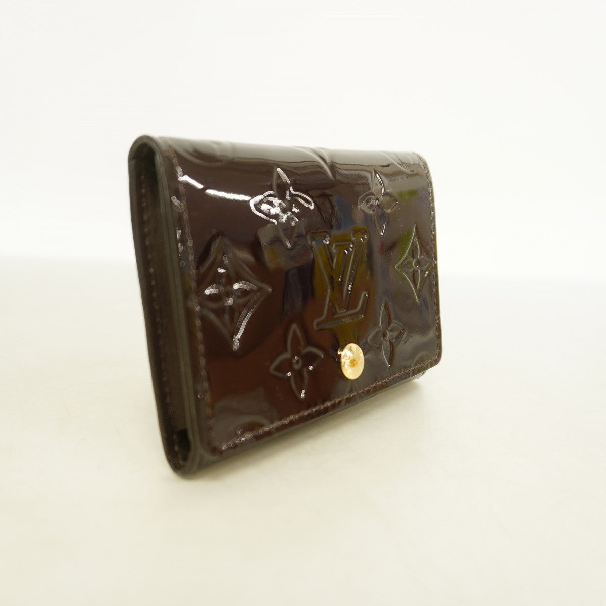 【6gb1483】ルイヴィトン 名刺入れ ヴェルニ アンヴェロップカルトドゥヴィジット M91540 アマラント【中古】レディース