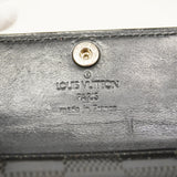 【6gb1578-k】ルイヴィトン カードケース ダミエ・ヴェルニ ラドロー M92134 ブラック【中古】メンズ