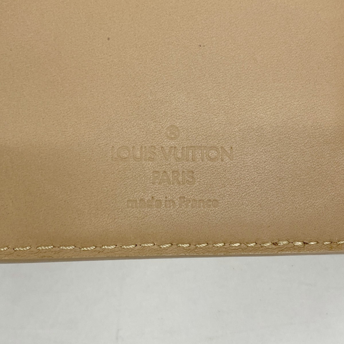 【6gb1637-k】ルイヴィトン 三つ折り財布 ヴェルニ ポルトフォイユコアラ M91421 ノワゼット【中古】レディース
