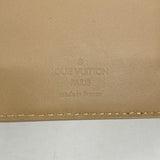 【6gb1637-k】ルイヴィトン 三つ折り財布 ヴェルニ ポルトフォイユコアラ M91421 ノワゼット【中古】レディース