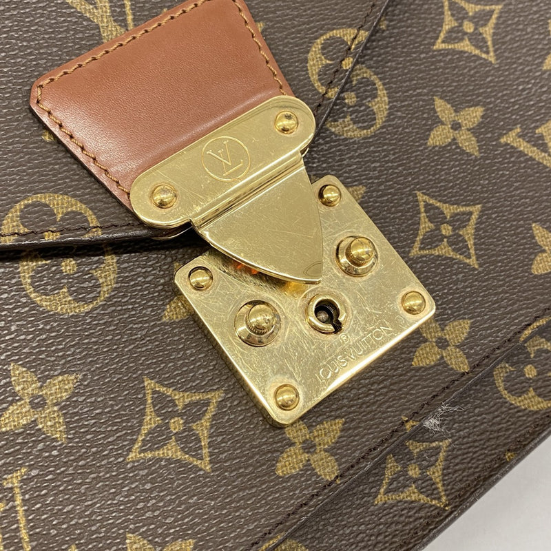 【6gb1689】ルイヴィトン ハンドバッグ モノグラム モンソー M51185 ブラウン 2wayバッグ【中古】レディース