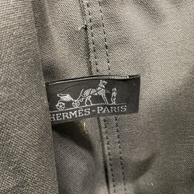 【6gb1706】エルメス トートバッグ フールトゥMM キャンバス グレー シルバー金具【中古】メンズ レディース ユニセックス