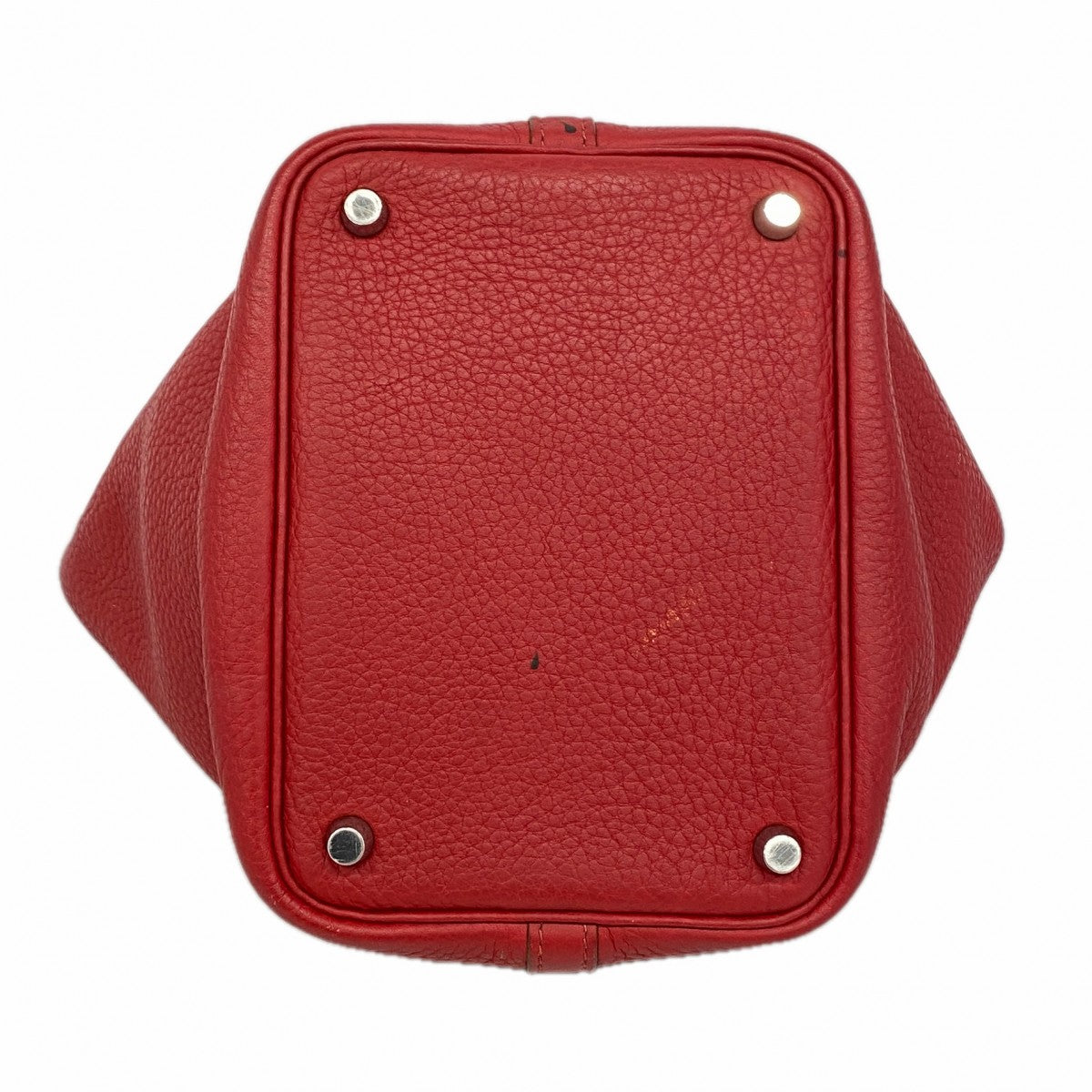 【6gb1708】エルメス ハンドバッグ ピコタンロックPM トリヨンクレマンス ルージュカザック シルバー金具 □L刻印【中古】レディース