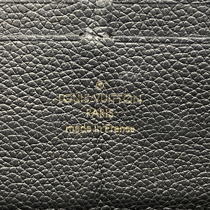 【6gb1735-k】ルイヴィトン 長財布 モノグラム・アンプラント ポルトフォイユ クレマンス M60171 ノワール【中古】レディース