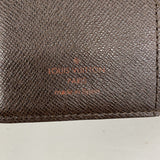 【6gb1794】ルイヴィトン 手帳カバー ダミエ アジェンダPM R20700 エベヌ【中古】レディース